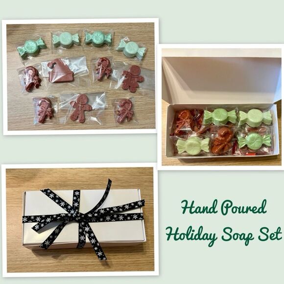 Hand Poured Holiday Soap Set - Picture 1 of 1